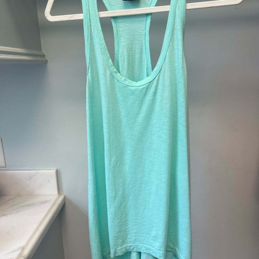 DYI Light Green/Blue tank Size M